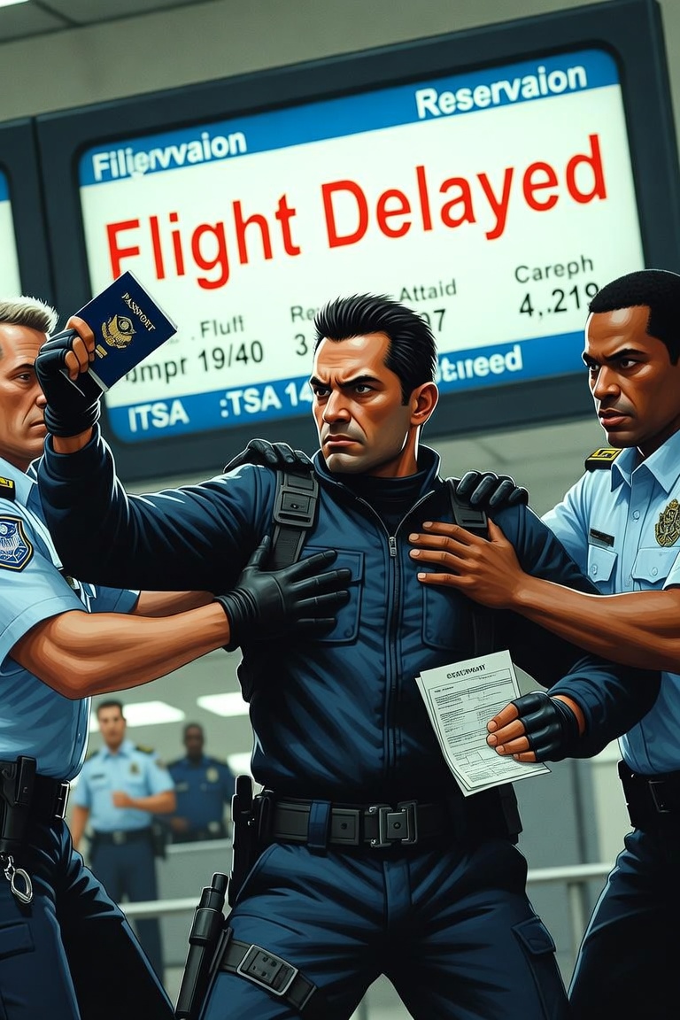 Flight Delayed poster — spy comedy