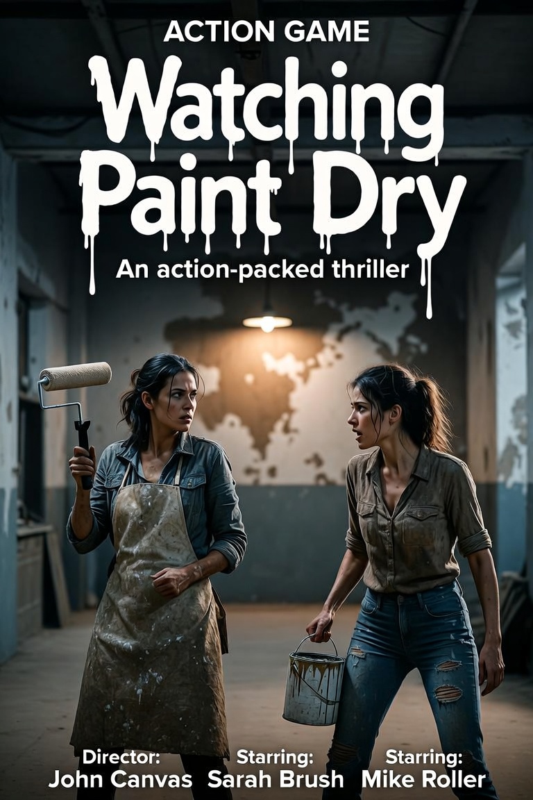 Watching Paint Dry poster — a slow-drying thriller